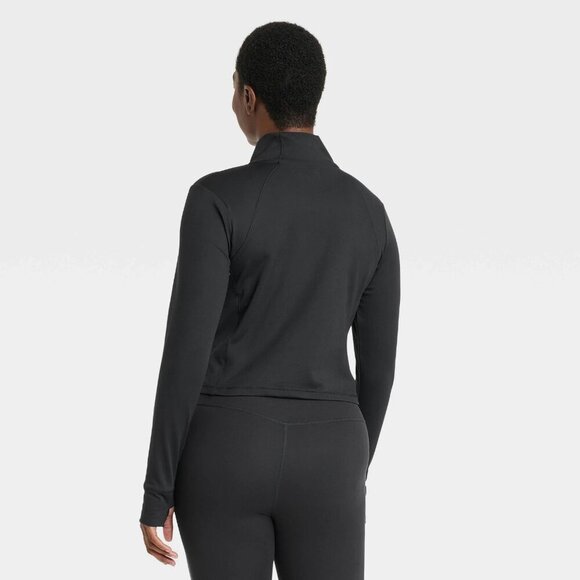 XS - Womens Half Zip Jacket - All In Motion - Black - Picture 7 of 7